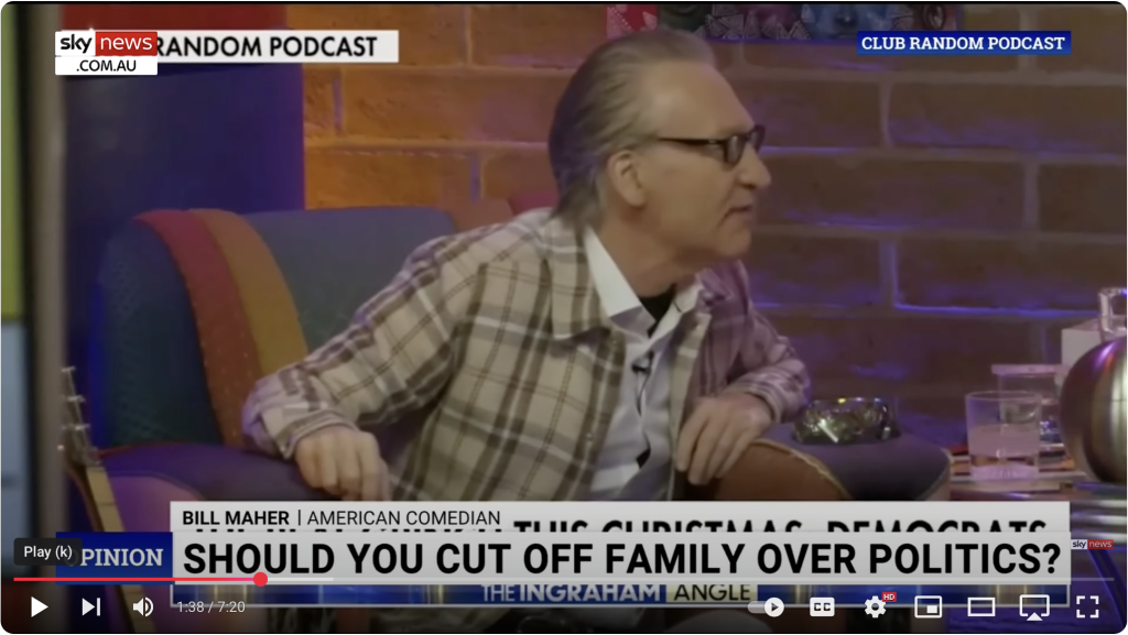 Bill Maher on podcast